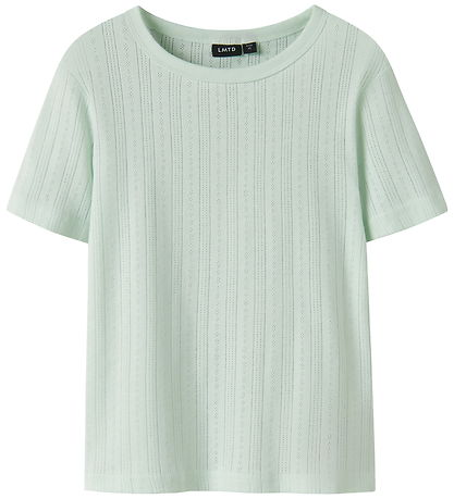 LMTD T-shirt - NlfNmina - Aqua Glass m. Hulmønster