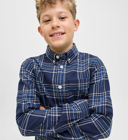 Jack & Jones Skjorte - JprBlubrook - Dark Navy m. Tern