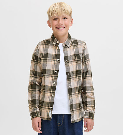 Jack & Jones Skjorte - JprBlubrook - Peat m. Tern