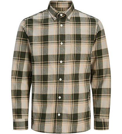 Jack & Jones Skjorte - JprBlubrook - Peat m. Tern