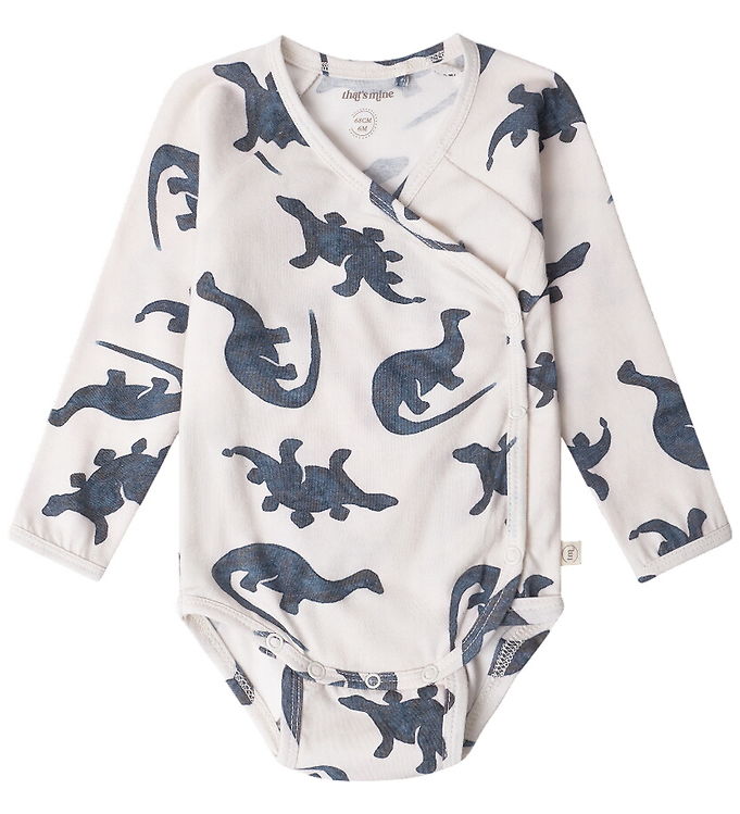 That's Mine - Elimar slå-om bodystocking - Mono dino - 50cm - 0M