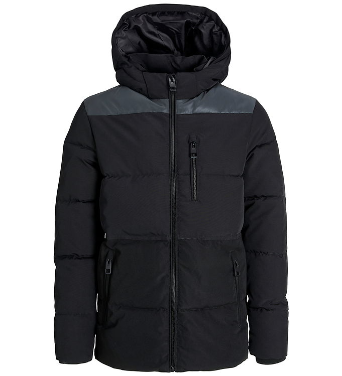 Jack & Jones Dynejakke - JjEowen - Sort/REFLECTIVE