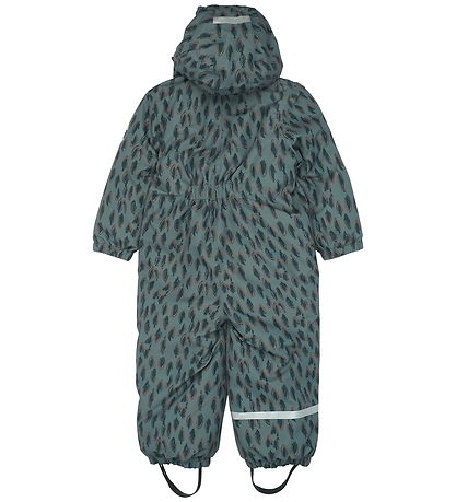 Mikk-Line Flyverdragt - Recycled - Balsam Green m. Print
