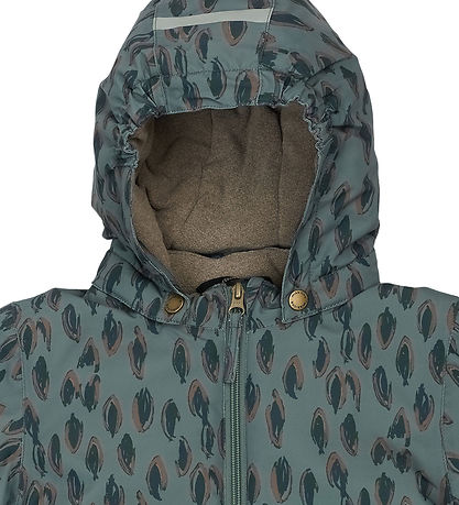 Mikk-Line Flyverdragt - Recycled - Balsam Green m. Print