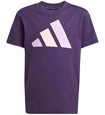 adidas Performance T-shirt - J BL - Aruplu/Powplu/Clpink adidas Performance T-shirt - J BL - Aruplu/Powplu/Clpink