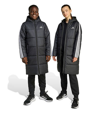 adidas Performance Dynefrakke - J Long Coat - Sort/Hvid