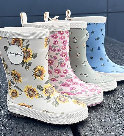 PomPom Gummistøvler - Beetle