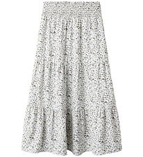 Name It Nederdel - NkfJolly - Maxi Skirt - Star White m. Blomste Name It Nederdel - NkfJolly - Maxi Skirt - Star White m. Blomste