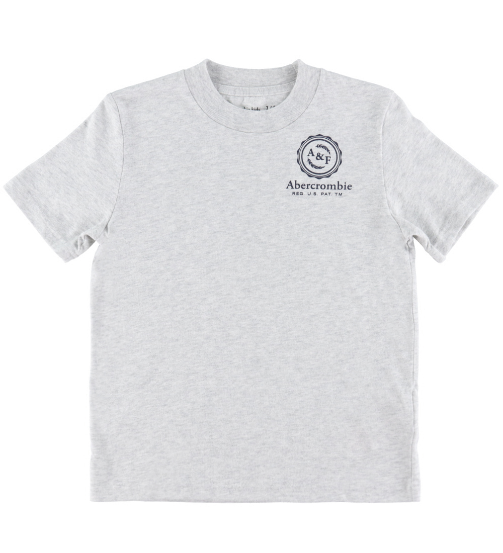 Abercrombie & Fitch T-Shirt - Light Grey Heather - Abercrombie & Fitch - 7-8 Jahre (122-128) - T-Shirts