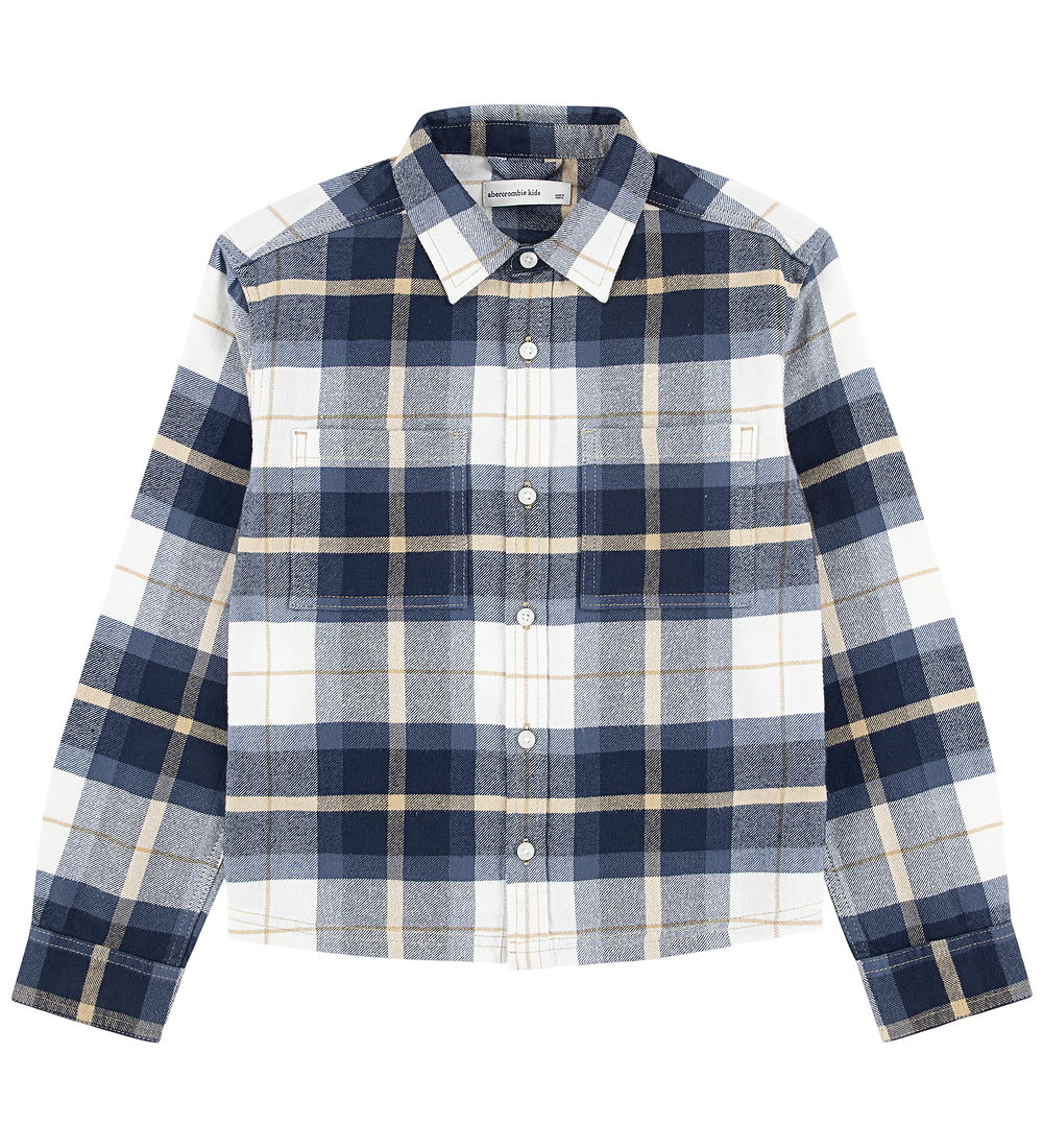 Abercrombie & Fitch Hemd - Navy Blazer/Beige - Abercrombie & Fitch - 15-16 Jahre (170-176) - Hemd/Bluse