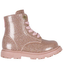 Tommy Hilfiger Støvler - Lace-Up - Pink/Glitter Tommy Hilfiger Støvler - Lace-Up - Pink/Glitter