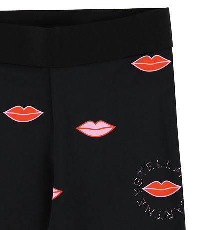 Stella McCartney Kids Leggings - Sort m. Læber