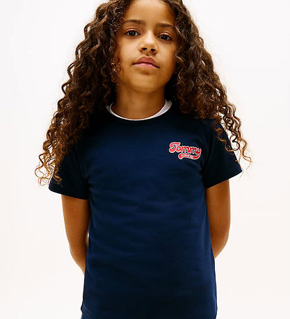 Tommy Hilfiger T-shirt - Graphic Flock - Dark Night Navy