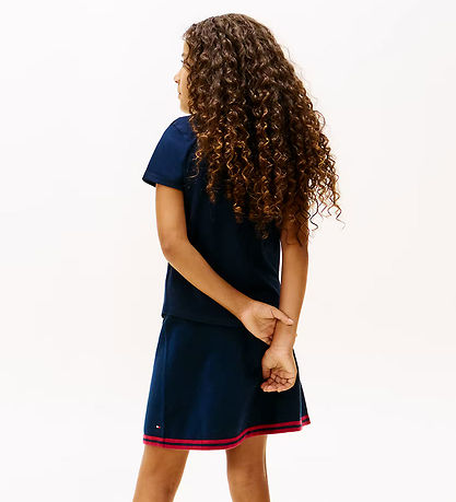 Tommy Hilfiger T-shirt - Graphic Flock - Dark Night Navy