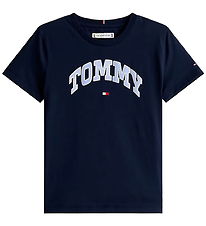 Tommy Hilfiger T-shirt - Varsity Sateen - Dark Night Navy Tommy Hilfiger T-shirt - Varsity Sateen - Dark Night Navy