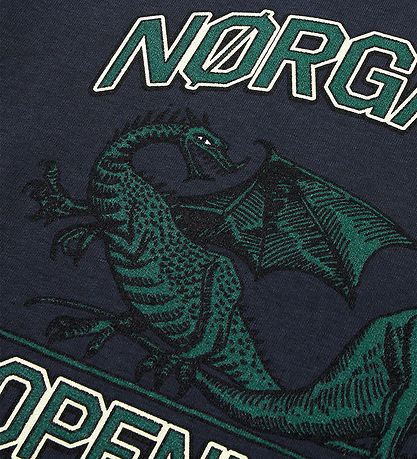 Mads Nørgaard Sweatshirt - Sonar - Parisian Night w. Green