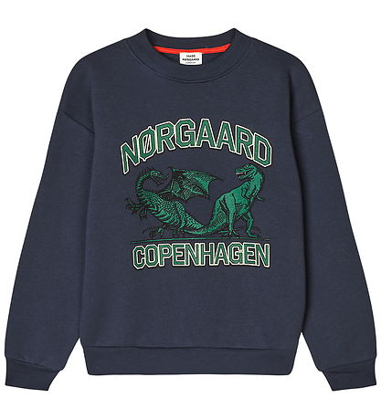 Mads Nørgaard Sweatshirt - Sonar - Parisian Night w. Green