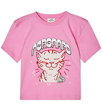 Mads Nørgaard T-shirt - Tristi - Fuchsia Pink m. Print Mads Nørgaard T-shirt - Tristi - Fuchsia Pink m. Print