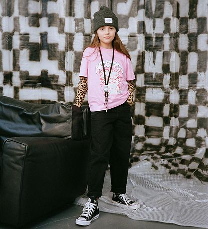 Mads Nørgaard T-shirt - Sadness - Fuchsia Pink w. Print