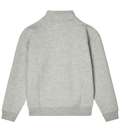 Mads Nørgaard Sweatshirt w. Zipper - Grey Melange
