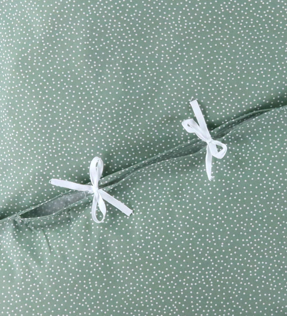 Nørgaard Madsens Bettwäsche - Baby - Dusty Green m. Punkte - Nørgaard Madsens - Baby - Bettwäsche - Baby