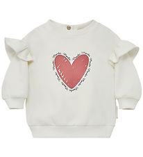 Moncler Sweatshirt - Hvid m. Print Moncler Sweatshirt - Hvid m. Print