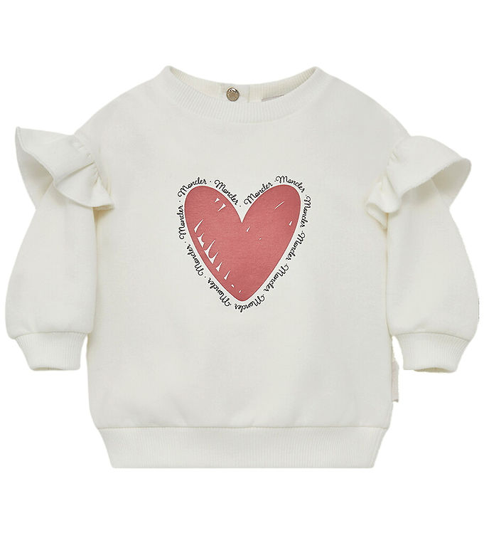 Moncler Sweatshirt - Hvid m. Print