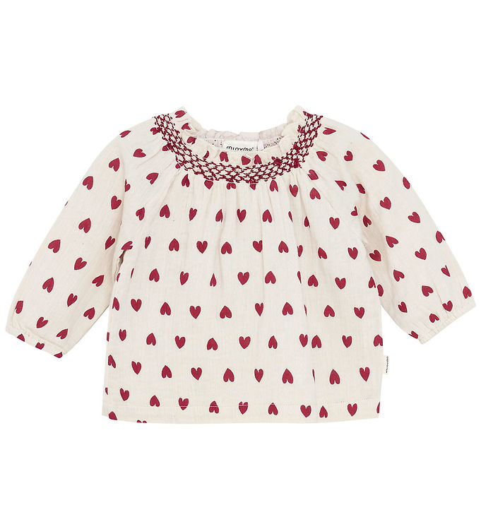 Minymo Bluse - Musselin - Eggnog
