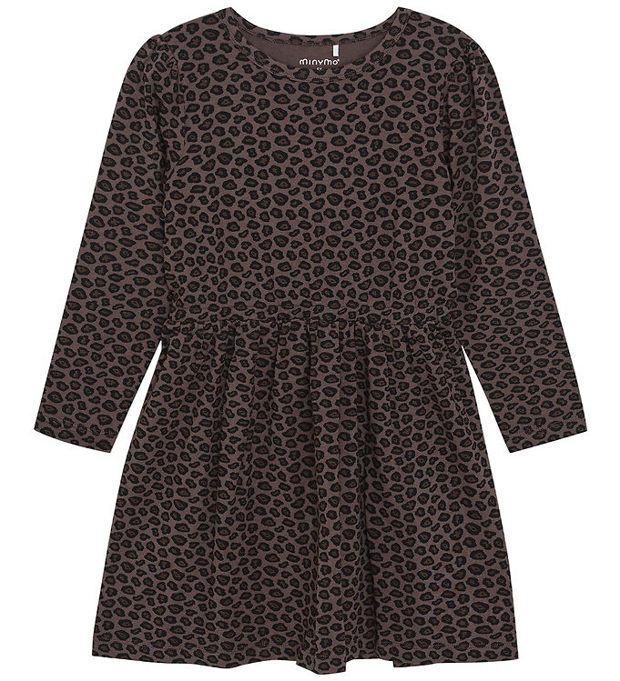 Minymo Kjole - Bomuld/Modal - Chocolate Chip