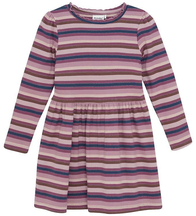 Minymo Kjole - Rib - Rose Brown