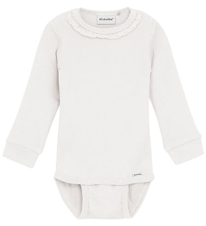 Minymo Body l/æ - Rib - Modal/Bomuld - Eggnog