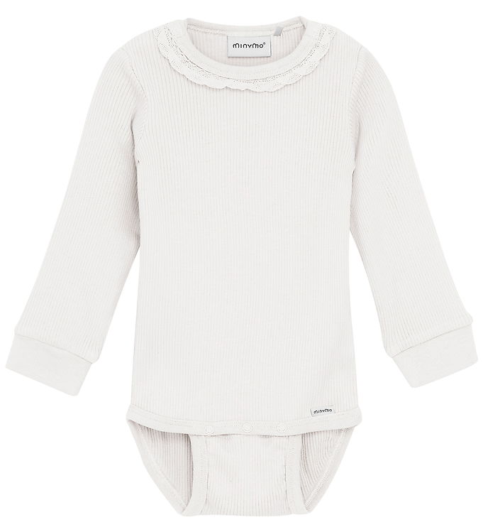 Minymo Body l/æ - Rib - Modal/Bomuld - Eggnog