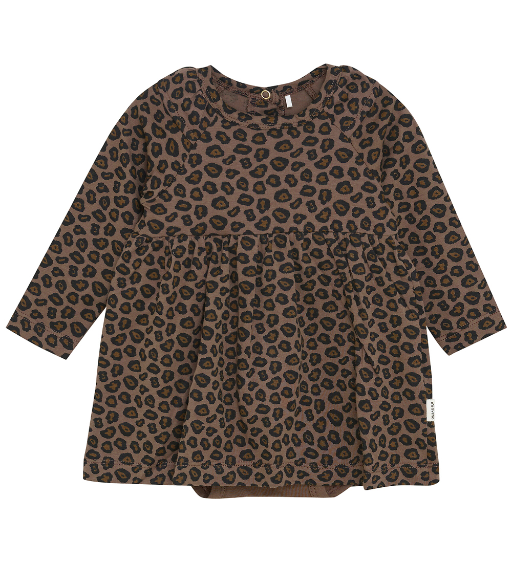 Minymo Bodykleid l/ä - Chocolate Chip - Minymo - 68 - Body L/Ä
