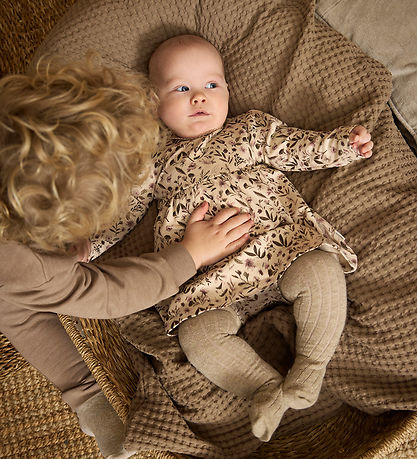 Minymo Kjolebody l/æ - AOP - Smoke Gray