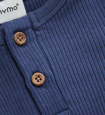 Minymo Body l/æ - Rib - Modal/Bomuld - Vintage Indigo