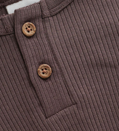 Minymo Body l/æ - Rib - Modal/Bomuld - Chocolate Chip