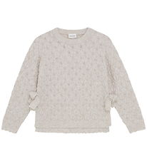 Minymo Bluse - Strik - Smoke Gray Minymo Bluse - Strik - Smoke Gray