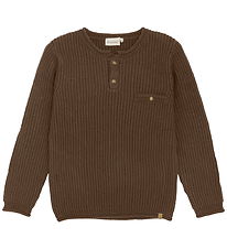 Minymo Bluse - Strik - Chocolate Chip Minymo Bluse - Strik - Chocolate Chip