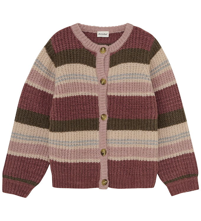 Minymo Cardigan - Strik - Woodrose