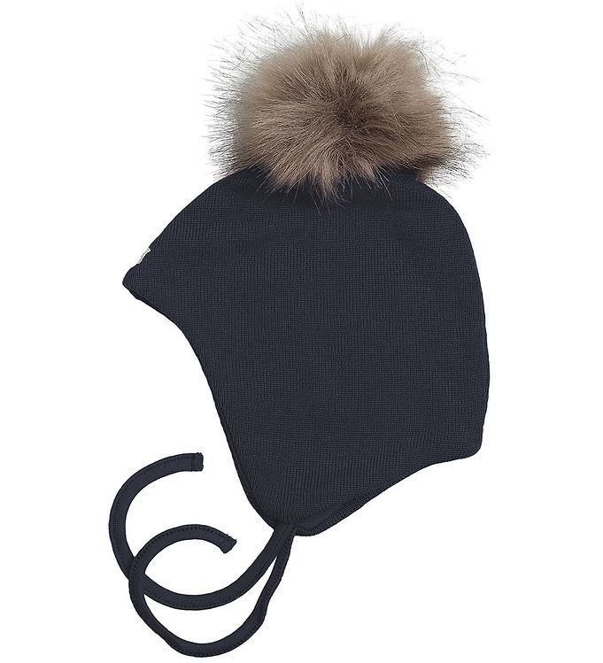 Racing Kids Hue - Uld/Bomuld - Classic Navy m. Kvast