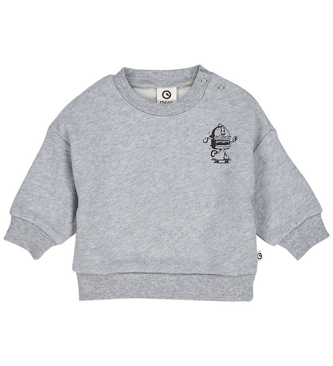 Müsli Sweatshirt - Burger - Pale Greymarl