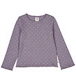 Müsli Bluse - Rib - Dot - Lilac Fog/Oak Müsli Bluse - Rib - Dot - Lilac Fog/Oak