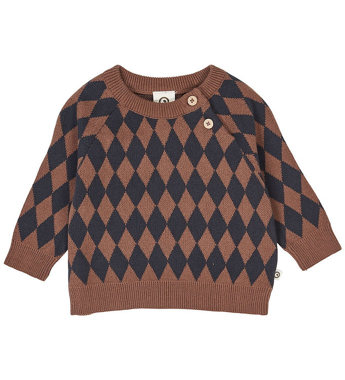 Müsli Bluse - Strik - Harlequin - Root