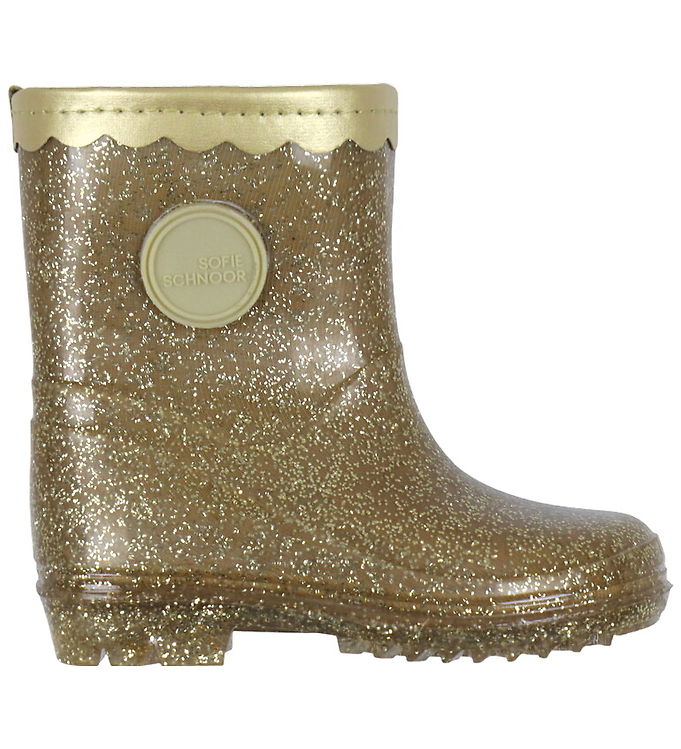 Sofie Schnoor Gummistøvler m. For - Champagne m. Glimmer