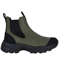 Woden Gummistøvler - Kort - Siri - Dark Olive/Black Woden Gummistøvler - Kort - Siri - Dark Olive/Black