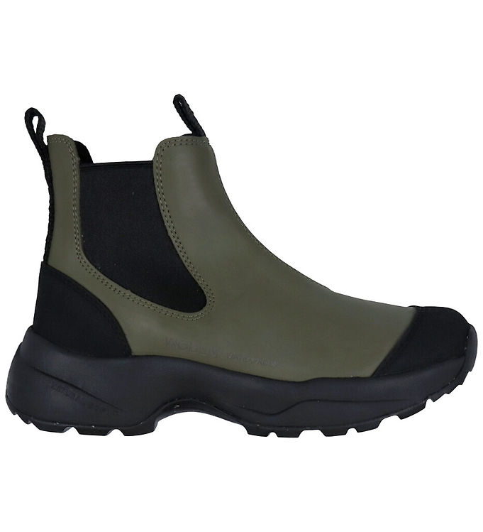 Woden Gummistøvler - Kort - Siri - Dark Olive/Black
