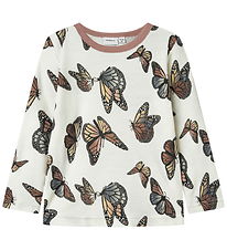Name It Bluse - Uld - NmfWillitus - Snow White/Butterfly Name It Bluse - Uld - NmfWillitus - Snow White/Butterfly