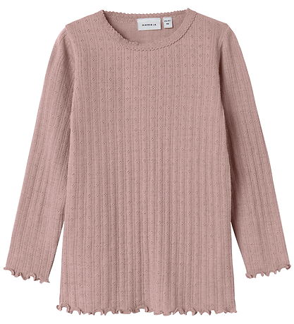 Name It Bluse - Uld/Silke - Rib - NmfWossa - Antler 