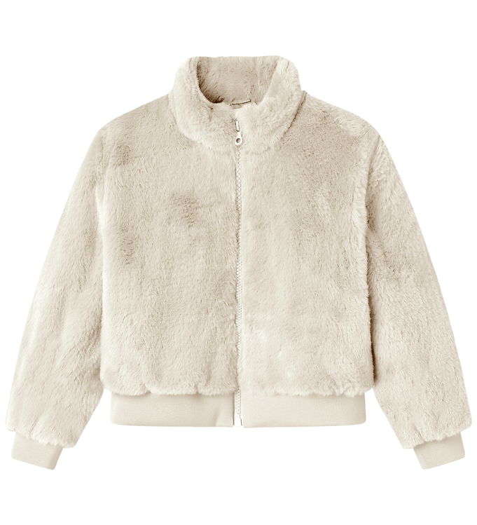 Name It Jakke - Imiteret Pels - NkfMila - Moonbeam