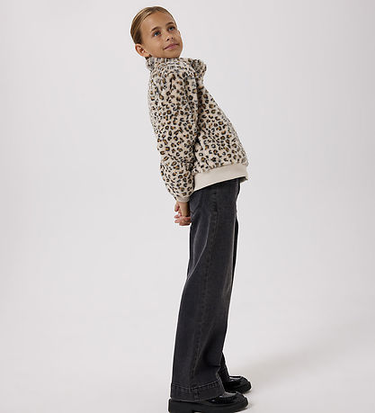 Name It Jakke - Imiteret Pels - NkfMila - Oxford Tan/Leo